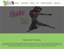 Tablet Screenshot of blissacademydance.com